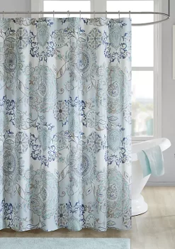 New ๐ Madison Park Isla Cotton Printed Shower Curtain โ๏ธ