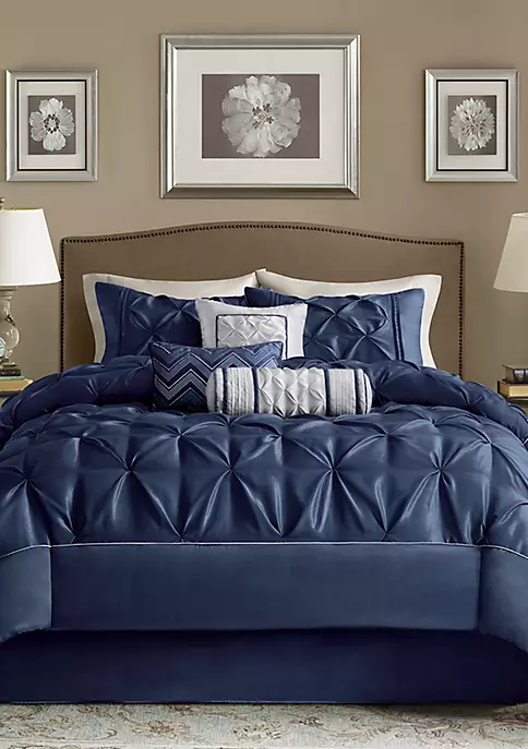 Cheapest ๐ฅฐ Madison Park Laurel 7-Piece Comforter Set- Navy โ 2 Cheapest ๐ฅฐ Madison Park Laurel 7-Piece Comforter Set- Navy โ - Image 2