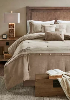 Buy 🌟 Madison Park Boone 7-Piece Comforter Set- Brown ⭐ -Madison Park Shop Belk 104
