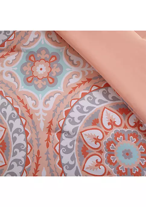Budget 🧨 Madison Park Essentials Serenity Complete Comforter Set - Coral ⭐ 3 Budget 🧨 Madison Park Essentials Serenity Complete Comforter Set - Coral ⭐ - Image 3