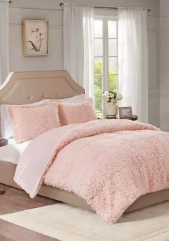 New 🔥 Madison Park Nova Faux Mohair Reverse Faux Mink Comforter Set 🔥 -Madison Park Shop Belk 1099