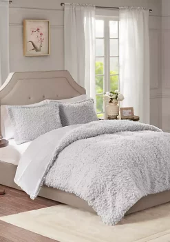 New 🔥 Madison Park Nova Faux Mohair Reverse Faux Mink Comforter Set 🔥 -Madison Park Shop Belk 1100