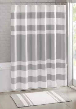 New 🛒 Madison Park Spa Waffle Shower Curtain with 3M Treatment 👍 -Madison Park Shop Belk 111