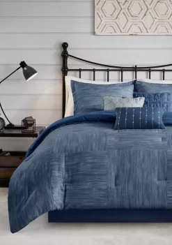 Best reviews of 🎁 Madison Park Walter 7 Piece Printed Seersucker Comforter Set ⌛ -Madison Park Shop Belk 1122