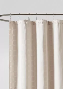 Outlet 🔥 Madison Park Metro Woven Clipped Solid Shower Curtain 😉 -Madison Park Shop Belk 1127