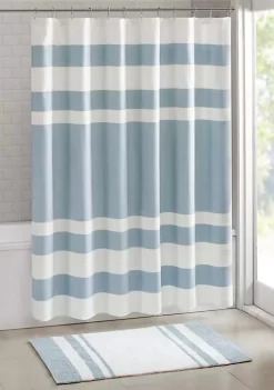 New 🛒 Madison Park Spa Waffle Shower Curtain with 3M Treatment 👍 -Madison Park Shop Belk 114