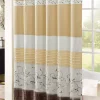 Hot Sale 👍 Madison Park Serene Faux Silk Embroidered Floral Shower Curtain 🔥
