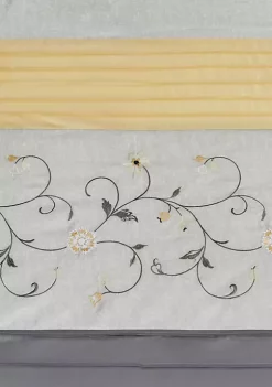 Hot Sale 👍 Madison Park Serene Faux Silk Embroidered Floral Shower Curtain 🔥 -Madison Park Shop Belk 1143