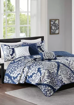 Budget 🎁 Madison Park Vienna 6-Piece Coverlet Set ⭐ -Madison Park Shop Belk 1170