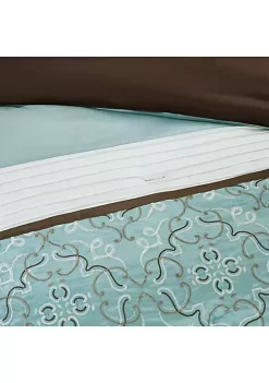 Flash Sale 🤩 Madison Park Essentials Jelena 24-Piece Complete Comforter Set - Seafoam ✔️ -Madison Park Shop Belk 1188