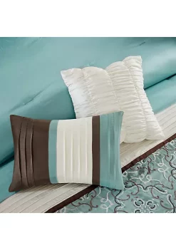Flash Sale 🤩 Madison Park Essentials Jelena 24-Piece Complete Comforter Set - Seafoam ✔️ -Madison Park Shop Belk 1190