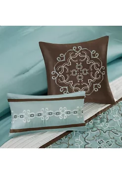 Flash Sale 🤩 Madison Park Essentials Jelena 24-Piece Complete Comforter Set - Seafoam ✔️ -Madison Park Shop Belk 1191