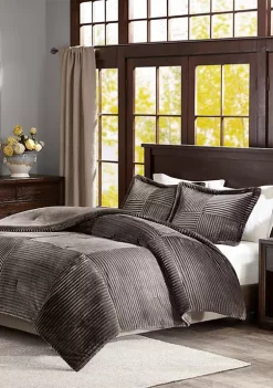 Top 10 🎉 Madison Park Parker Corduroy Plush Comforter Mini Set 🔔