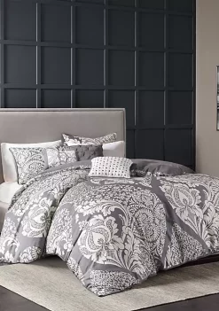 Promo ⌛ Madison Park Vienna 6 Piece Printed Duvet Cover Set 😉 -Madison Park Shop Belk 1268