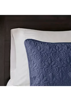 Coupon 🌟 Madison Park Quebec Coverlet Navy Mini Set 🤩 -Madison Park Shop Belk 127