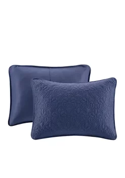 Coupon 🌟 Madison Park Quebec Coverlet Navy Mini Set 🤩 -Madison Park Shop Belk 128