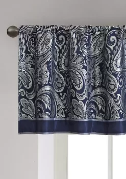 Cheap 🧨 Madison Park Aubrey Jacquard Window Valance ⭐ -Madison Park Shop Belk 1305