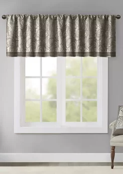 Cheap 🧨 Madison Park Aubrey Jacquard Window Valance ⭐ -Madison Park Shop Belk 1308