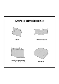 Wholesale 🤩 Madison Park Signature Grace Geometric Jacquard Comforter Set ✔️ -Madison Park Shop Belk 1360