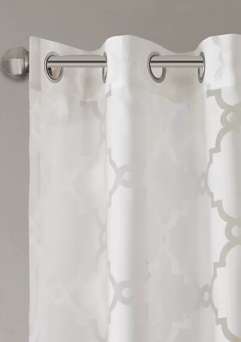 Discount 🎉 Madison Park Eden Fretwork Burnout Sheer Panel ⭐ 2 Discount 🎉 Madison Park Eden Fretwork Burnout Sheer Panel ⭐ - Image 2