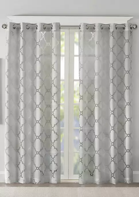 Discount 🎉 Madison Park Eden Fretwork Burnout Sheer Panel ⭐ 5 Discount 🎉 Madison Park Eden Fretwork Burnout Sheer Panel ⭐ - Image 5