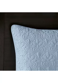 Best Sale 👏 Madison Park Quebec 3-Piece Blue Bedspread Set 💯 -Madison Park Shop Belk 1381