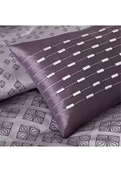 New 🤩 Madison Park Biloxi 7-Piece Comforter Set- Purple 🥰 -Madison Park Shop Belk 1401