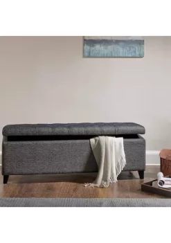 Outlet 😉 Madison Park Shandra Tufted Top Storage Bench 😍 -Madison Park Shop Belk 1413