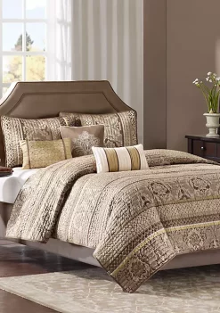 Best Sale 🤩 Madison Park Bellagio 6-Piece Coverlet Set Brown 🥰