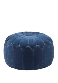 Deals ⭐ Madison Park Kelsey Round Pouf Ottoman 🎉 -Madison Park Shop Belk 1427