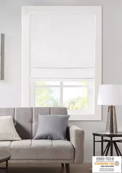 Budget 🔔 Madison Park Galen Basketweave Room Darkening Cordless Roman Shade 👏 -Madison Park Shop Belk 1450