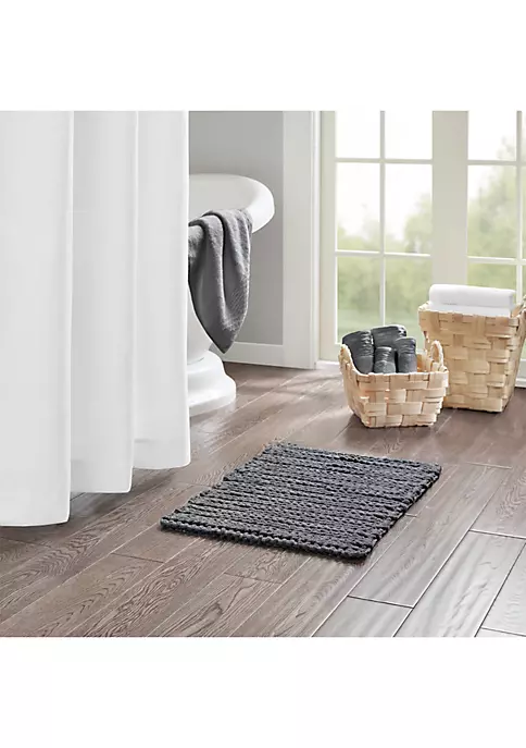 Budget π Madison Park Lasso Yarn Dyed Cotton Bath Rug 𧨠2 Budget π Madison Park Lasso Yarn Dyed Cotton Bath Rug 𧨠- Image 2