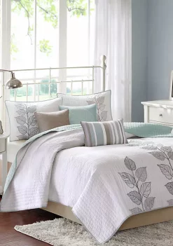 Discount 🤩 Madison Park Caelie 6-Piece Coverlet Set ⭐ -Madison Park Shop Belk 1469