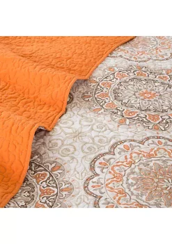 Best Pirce 👏 Madison Park Tangiers 6-Piece Orange Coverlet Set ❤️ -Madison Park Shop Belk 1473