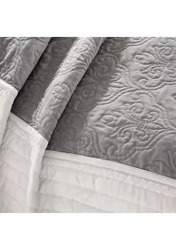 Outlet 💯 Madison Park Attingham 7 Piece Black Coverlet Set 😉 -Madison Park Shop Belk 1494