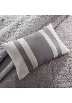 Outlet 💯 Madison Park Attingham 7 Piece Black Coverlet Set 😉 -Madison Park Shop Belk 1496