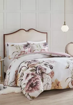 Promo ✨ Madison Park Cassandra 3 Piece Cotton Printed Duvet Cover Set 😍