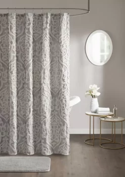 Budget 🎉 Madison Park Odette Jacquard Shower Curtain ❤️ -Madison Park Shop Belk 1529