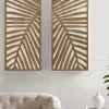 Cheap 🧨 Madison Park Birch Palms Carved Wall Panel 2 Piece Set ❤️