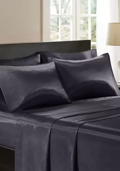 Buy 😍 Madison Park Essentials Satin Wrinkle-Free Luxurious 6 Piece Sheet Set 🔔