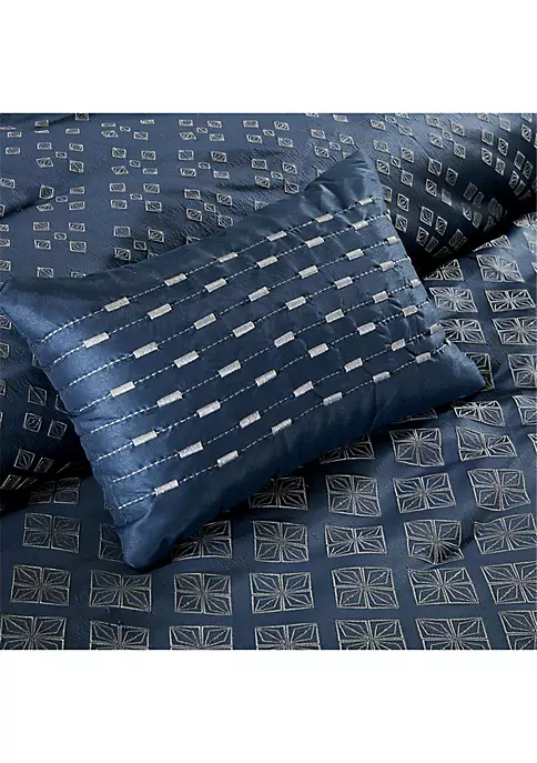 Promo โญ Madison Park Biloxi 7 Piece Comforter Set- Navy ๐ 6 Promo โญ Madison Park Biloxi 7 Piece Comforter Set- Navy ๐ - Image 6