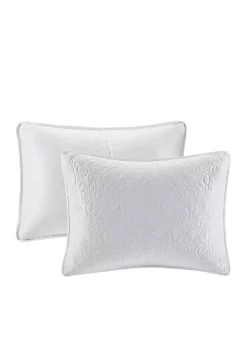 Best Sale 🤩 Madison Park Quebec 3-Piece White Bedspread Set 🛒 -Madison Park Shop Belk 1620