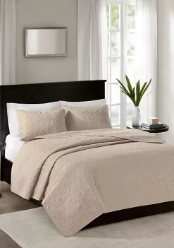 Cheap ✨ Madison Park Quebec Ivory Coverlet Mini Set 🤩