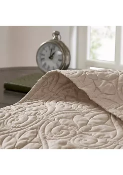 Cheap ✨ Madison Park Quebec Ivory Coverlet Mini Set 🤩 -Madison Park Shop Belk 1642