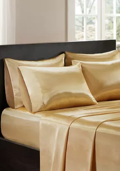 Buy 😍 Madison Park Essentials Satin Wrinkle-Free Luxurious 6 Piece Sheet Set 🔔 -Madison Park Shop Belk 165