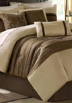 New 🌟 Madison Park Palmer Comforter Set-Natural 😉