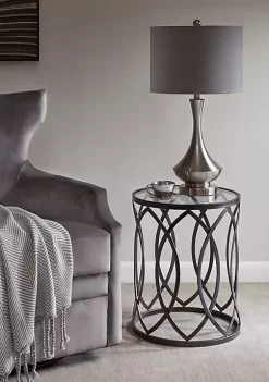 Buy 🧨 Madison Park Arlo Metal Eyelet Accent Table 🛒 -Madison Park Shop Belk 1659