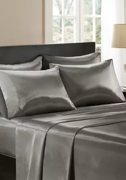 Buy 😍 Madison Park Essentials Satin Wrinkle-Free Luxurious 6 Piece Sheet Set 🔔 -Madison Park Shop Belk 167