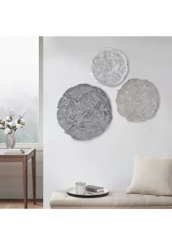 Coupon ✔️ Madison Park Rosalie Feather Painted Iron Round Wall Decor 3 Piece Set 💯 -Madison Park Shop Belk 1670