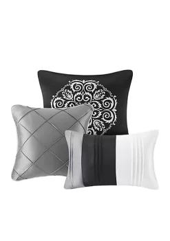 Brand new โค๏ธ Madison Park Blaire 7-Piece Comforter Set- Grey ๐ 12 Brand new โค๏ธ Madison Park Blaire 7-Piece Comforter Set- Grey ๐ -Madison Park Shop Belk 1692